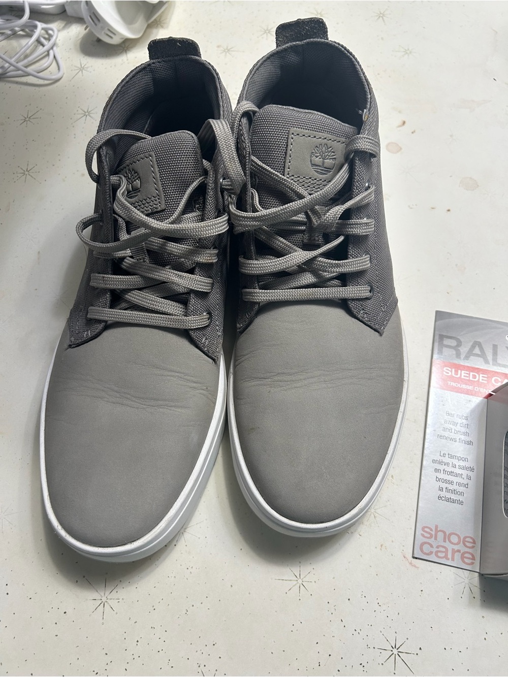Timberland Men's Grey Low-Top Lace-Up Sneakers